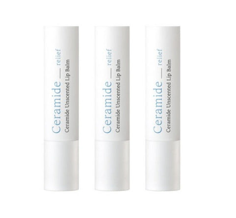 3 x ILLIYOON Ceramide Unscented Lip Balm 3.2g from Korea