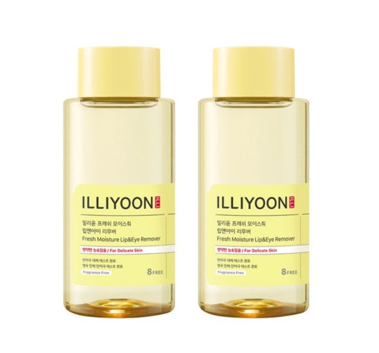 2 x ILLIYOON Fresh Moisture Lip & Eye Remover 300ml from Korea