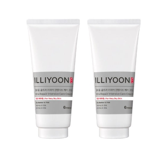 2 x ILLIYOON Ultra Repair Intensive Care Cream 200ml from Korea