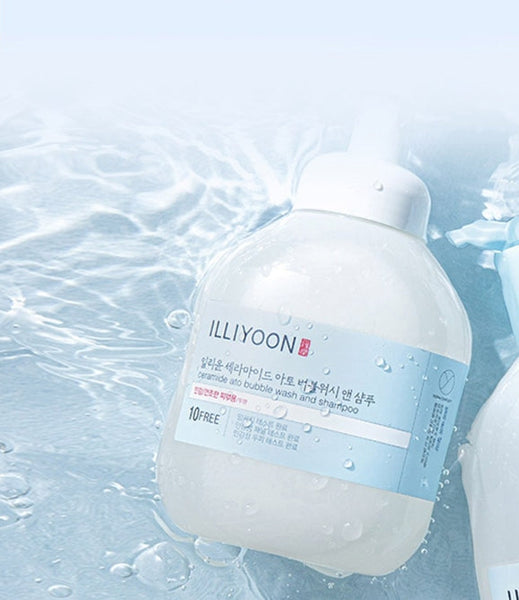 ILLIYOON Ceramide Ato Bubble Wash and Shampoo 900ml from Korea