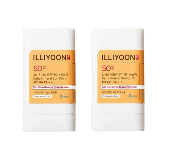 2 x ILLIYOON Daily Mineral Sun Stick 20g SPF 50+ PA++++ from Korea