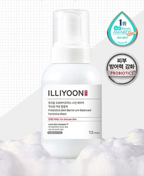 2 x ILLIYOON Probiotics Skin Barrier pH-balanced Feminine Wash 300ml from Korea
