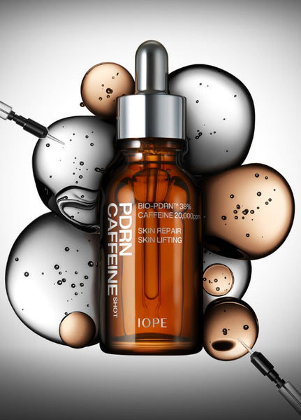 IOPE PDRN Caffeine Shot 30ml + IOPE Vitamin C Expert 40% Mask Concentrate 15g from Korea