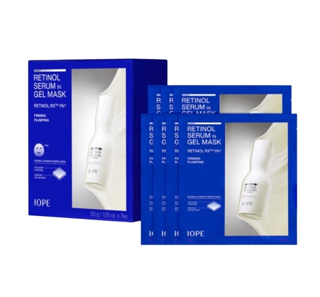 7 x IOPE Retinol Serum‑in‑Gel Mask 30g from Korea by IOPE