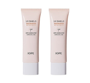 2 x IOPE UV Shield Tone Up Sun SPF 50+ PA++++ 50ml from Korea