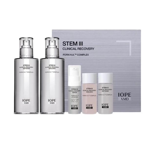 IOPE XMD Stem 3 Clinical Recovery Set (5 Items) + Samples(2 Items) from Korea