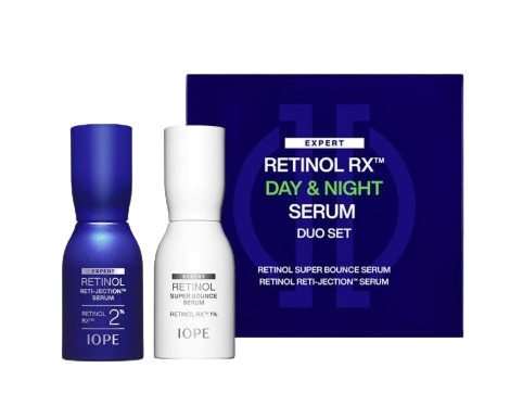 IOPE Retinol RX Day & Night Serum Due Set (2 Items) + Samples(2 Items) from Korea