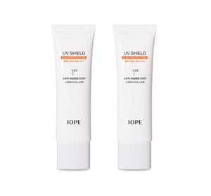 2 x IOPE UV Shield Sun Protector SPF 50+ PA++++ 50ml from Korea