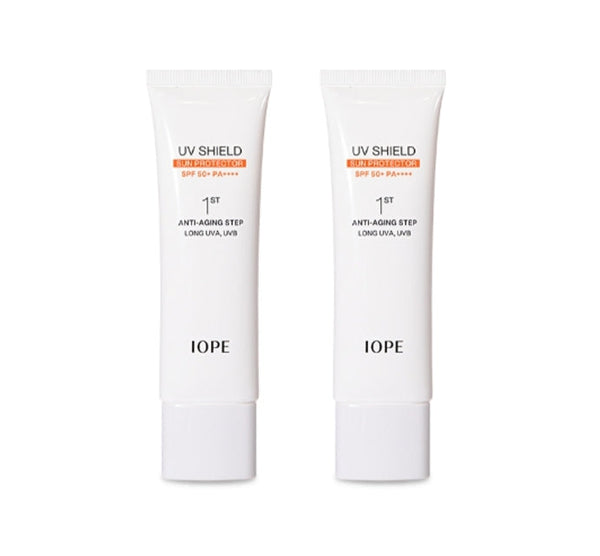 2 x IOPE UV Shield Sun Protector SPF 50+ PA++++ 50ml from Korea