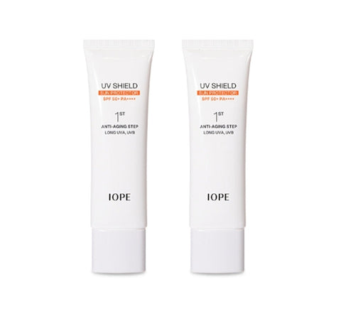 2 x IOPE UV Shield Sun Protector SPF 50+ PA++++ 50ml from Korea