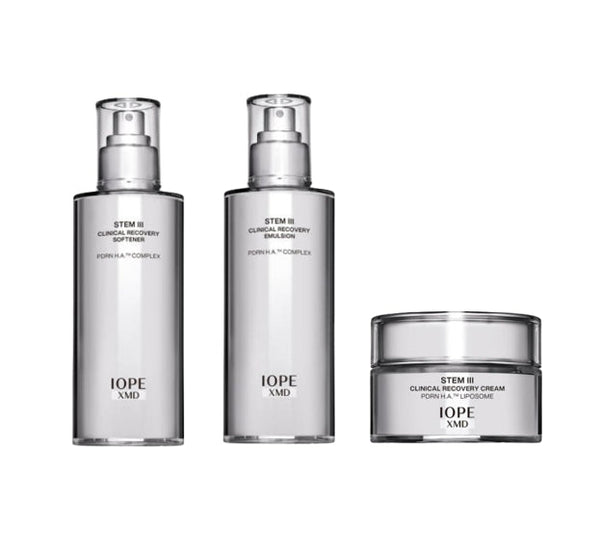 IOPE XMD Stem III Clinical Recovery Softener+Emulsion+Cream Set (3 Items) Korea by IOPE