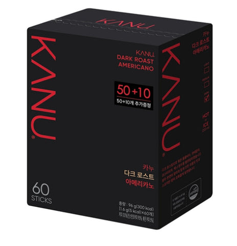 KANU Dark Roast Americano Coffee Mix 1.6g x 60 sticks by KANU