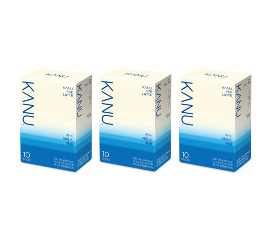 3 x KANU Ice Latte 13.5g x 10 sticks