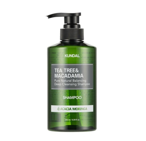KUNDAL Tea Tree & Macadamia Deep Cleansing Shampoo Acacia Moringa 500ml