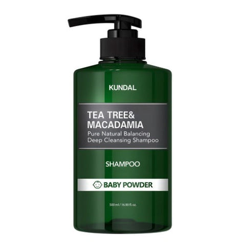 KUNDAL Tea Tree & Macadamia Deep Cleansing Shampoo Baby Powder 500ml