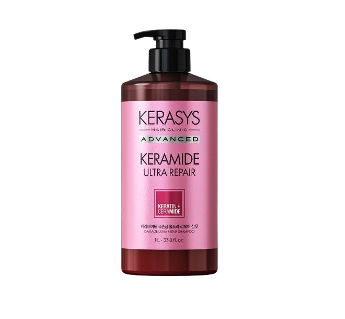 Kerasys Advanced Keramide Ultra Repair Shampoo 1L from Korea