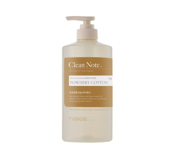 Kerasys Clean Note Powdery Cotton Body Wash 800ml from Korea