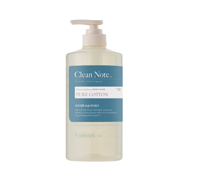 Kerasys Clean Note Pure Cotton Body Wash 800ml from Korea
