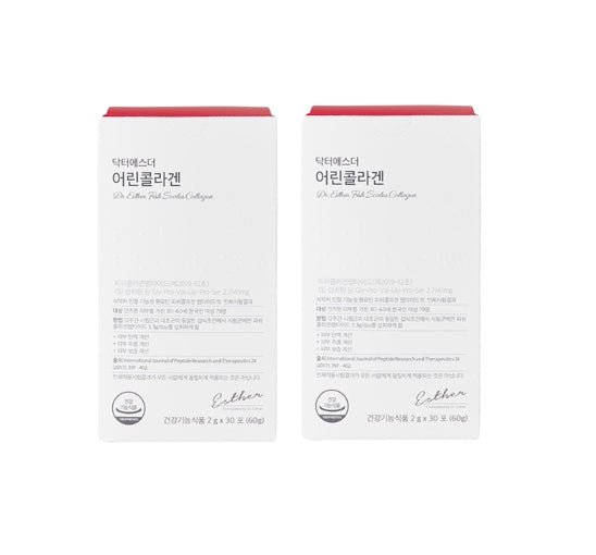 2 X ESTHER FORMULA Korean Fish Scale Collagen, 30 Packets from Korea_KT