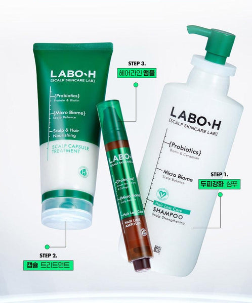LABO-H Scalp Strengthening Clinic Hair Line Ampoule Hair Loss Care 15ml from Korea