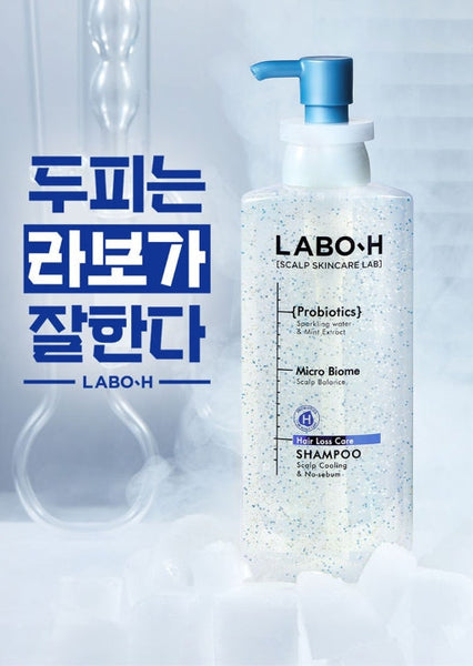 2 x LABO-H Hair Loss Care Scalp Cooling & No Sebum Shampoo 400ml from Korea