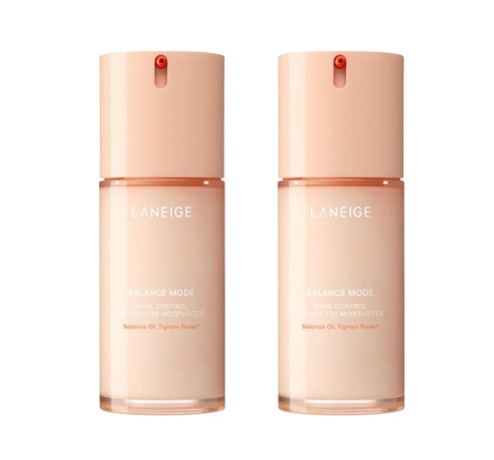 2 x LANEIGE Balance Mode Shine Control Weightless Moisturizer 80ml + Samples(2 Items) from Korea