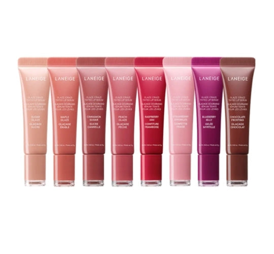3 x LANEIGE Glaze Craze Donut Lip Serum 12g, 8 Colours from Korea