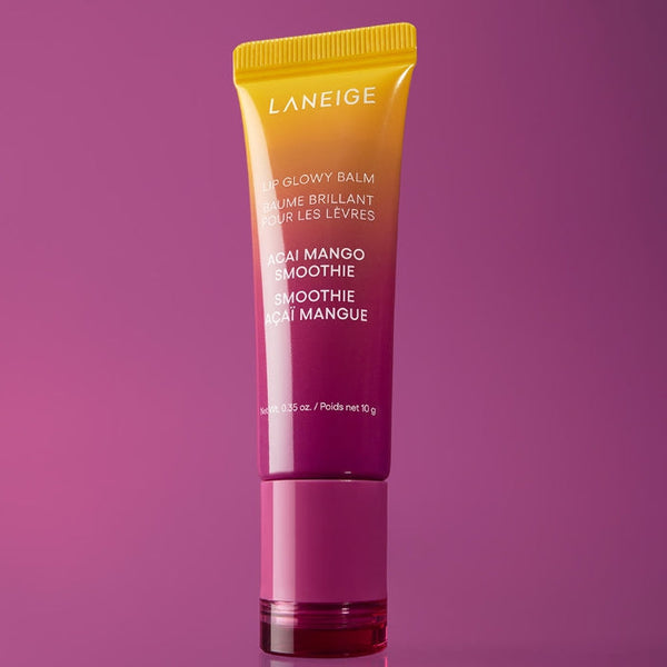 LANEIGE Lip Glowy Balm Acai Mango Smoothie 10g + Samples (2 Items) from Korea