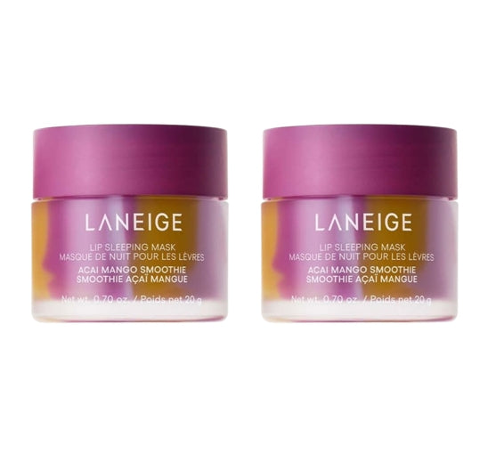 2 x LANEIGE Lip Sleeping Mask Acai Mango Smoothie 20g from Korea
