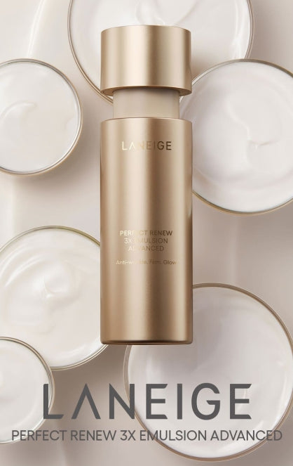 LANEIGE Perfect Renew 3X Emulsion Advanced 130ml + Samples(2 Items) from Korea