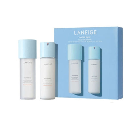 LANEIGE Water Bank Blue Hyaluronic 2 Step Essential Set for Normal to Dry Skin (2 Items)