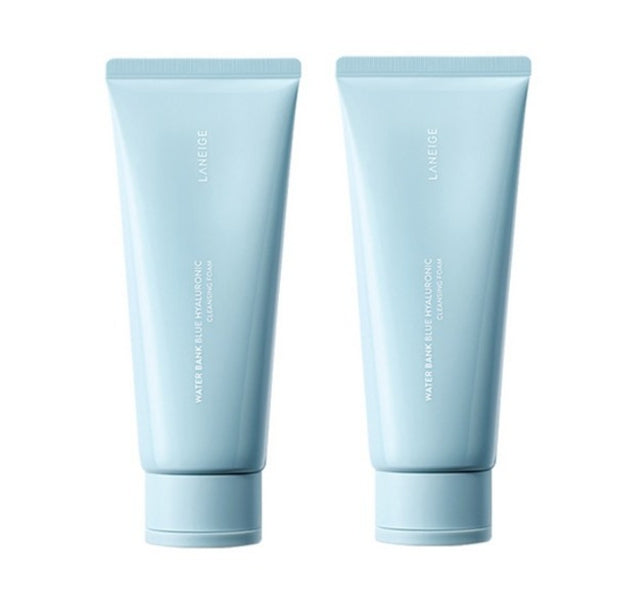2 x LANEIGE Water Bank Blue Hyaluronic Cleansing Foam 150g