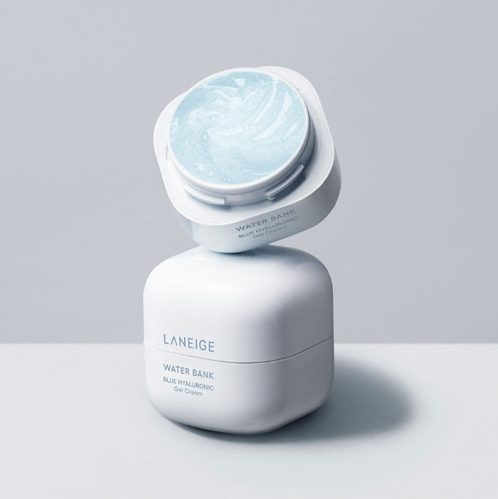 2 x LANEIGE Water Bank Blue Hyaluronic Gel Cream Refill 50ml + Samples (2 Items) from Korea