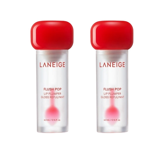 2 x LANEIGE Flush Pop Lip Plumper 4.2ml + Samples (2 Items) from Korea
