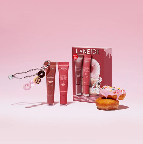 [Limited Edition] LANEIGE Glaze Craze Donut Lip Serum Duo Set (3 Items) from Korea