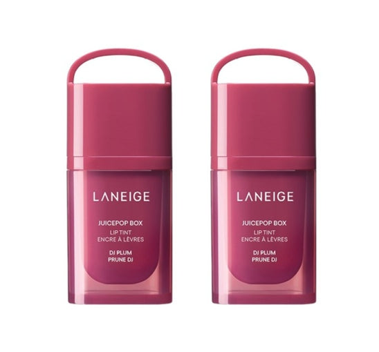 2 x LANEIGE Juicepop Box Lip Tint 4.2g (DJ Plum) from Korea
