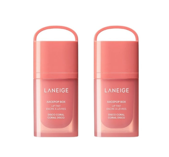 2 x LANEIGE Juicepop Box Lip Tint 4.2g (Disco Coral) from Korea