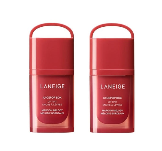 2 x LANEIGE Juicepop Box Lip Tint 4.2g (Maroon Melody) from Korea