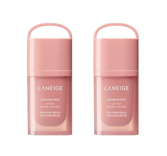 2 x LANEIGE Juicepop Box Lip Tint 4.2g (Pop-Star Peach) from Korea