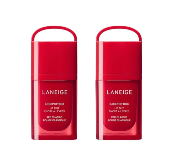 2 x LANEIGE Juicepop Box Lip Tint 4.2g (Red Classic) from Korea