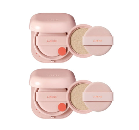 2 x LANEIGE Neo Cushion Glow Main + Refill Set (2 Items) #13 #17 #21 #23 #25
