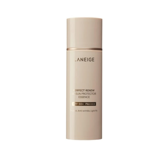 LANEIGE Perfect Renew 5D Sun Protector Essence 50ml, SPF50+ PA++++, Plus  2 Samples from Korea