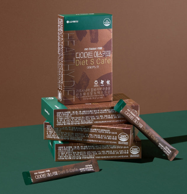 LG H&H Vital Garden re:tune Diet S Cafe 14 Sticks from Korea