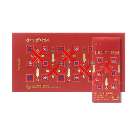 LG H&H Vital Garden JinHyoSam Bon Daily Limited Edition,  Korean Red Ginseng Extract (10mL x 50ea) from Korea