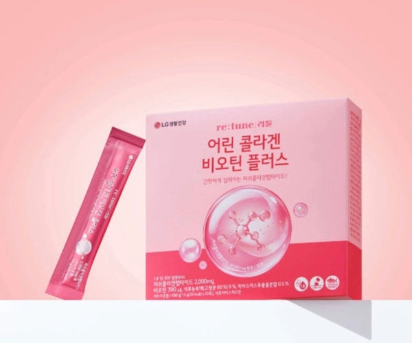 LG H&H Vital Garden re:tune Young Collagen Biotin Plus 30 Sachets from Korea