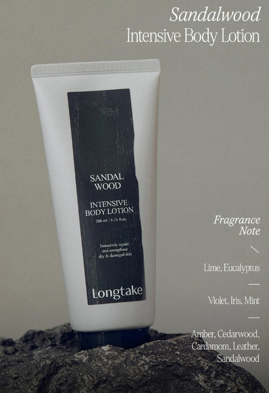 LONGTAKE Sandalwood Intensive Body Lotion 200ml + Hand Cream 50ml from Korea by Longtake