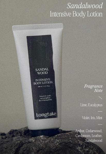LONGTAKE Sandalwood Intensive Body Lotion 200ml + Hand Cream 50ml from Korea by Longtake