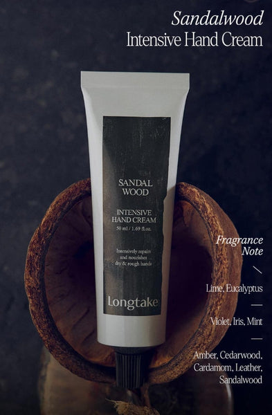 LONGTAKE Sandalwood Intensive Body Lotion 200ml + Hand Cream 50ml from Korea by Longtake