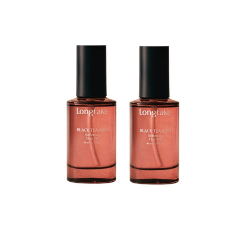 [NEW] 2 X LONGTAKE Black Tea & Fig Softening Hair Oil 40ml from Korea