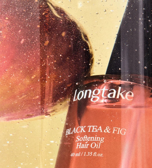 [NEW] 2 X LONGTAKE Black Tea & Fig Softening Hair Oil 40ml from Korea by Longtake